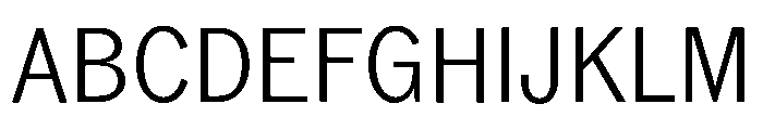 ABCROMCondensed Light Font UPPERCASE