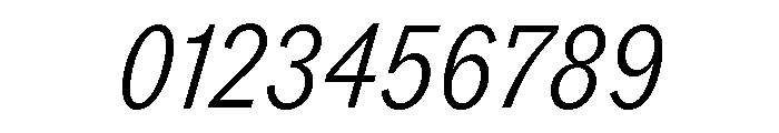 ABCROMCondensed LightItalic Font OTHER CHARS