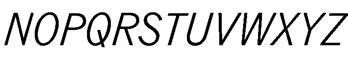 ABCROMCondensed LightItalic Font UPPERCASE