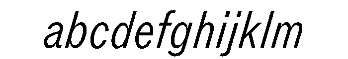 ABCROMCondensed LightItalic FONT