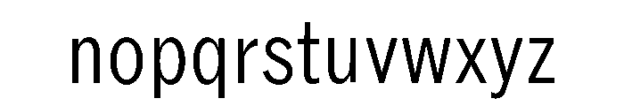 ABCROMCondensed Light Font LOWERCASE