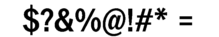ABCROMCondensed Medium Font OTHER CHARS
