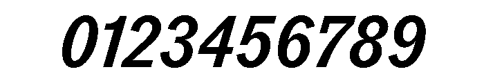 ABCROMCondensed MediumItalic Font OTHER CHARS