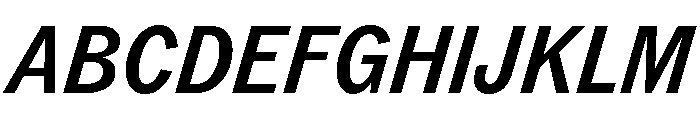 ABCROMCondensed MediumItalic Font UPPERCASE