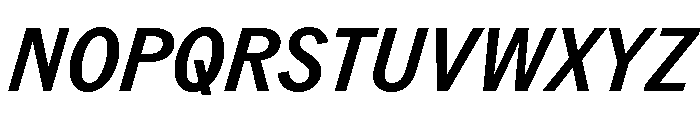 ABCROMCondensed MediumItalic Font UPPERCASE