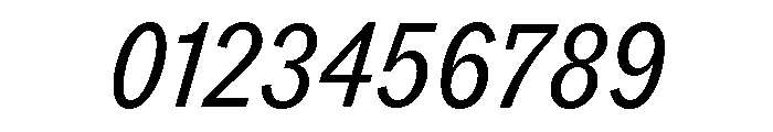 ABCROMCondensed RegularItalic Font OTHER CHARS