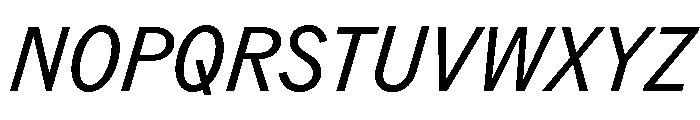 ABCROMCondensed RegularItalic Font UPPERCASE