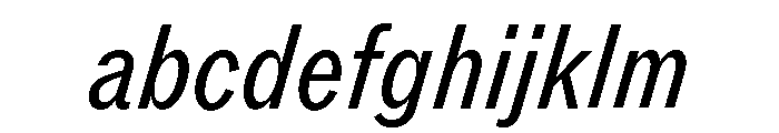 ABCROMCondensed RegularItalic FONT