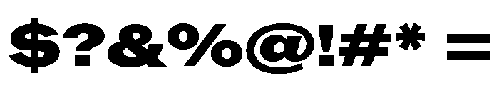 ABCROMExtended Black Font OTHER CHARS