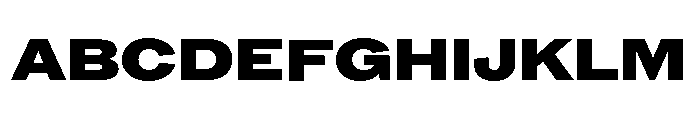 ABCROMExtended Black Font UPPERCASE