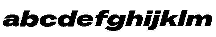 ABCROMExtended BlackItalic FONT