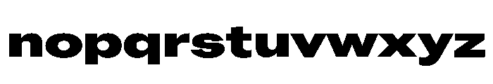 ABCROMExtended Black Font LOWERCASE