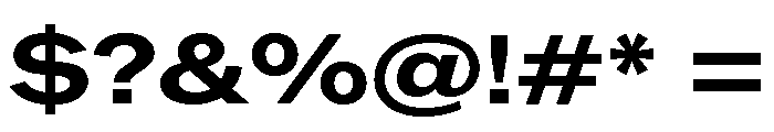 ABCROMExtended Bold Font OTHER CHARS