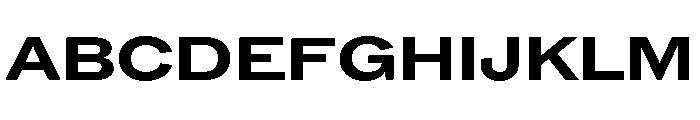 ABCROMExtended Bold Font UPPERCASE