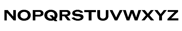 ABCROMExtended Bold Font UPPERCASE
