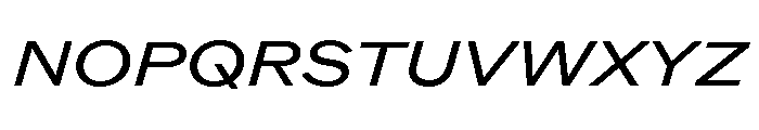 ABCROMExtended BookItalic Font UPPERCASE
