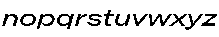 ABCROMExtended BookItalic Font LOWERCASE
