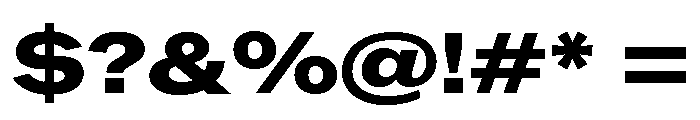 ABCROMExtended Heavy Font OTHER CHARS
