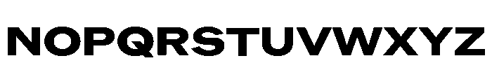 ABCROMExtended Heavy Font UPPERCASE