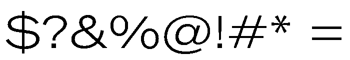 ABCROMExtended Light Font OTHER CHARS
