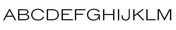 ABCROMExtended Light Font UPPERCASE