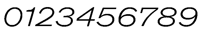 ABCROMExtended LightItalic Font OTHER CHARS