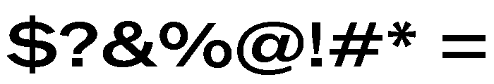 ABCROMExtended Medium Font OTHER CHARS