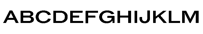 ABCROMExtended Medium Font UPPERCASE