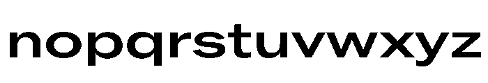 ABCROMExtended Medium Font LOWERCASE