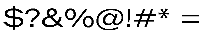ABCROMExtended Regular Font OTHER CHARS