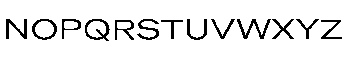 ABCROMExtended Regular Font UPPERCASE