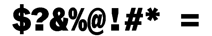 ABCROMMono Black Font OTHER CHARS