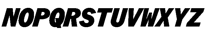 ABCROMMono BlackItalic Font UPPERCASE
