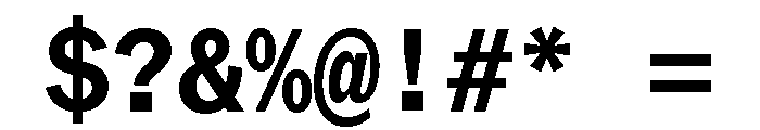 ABCROMMono Bold Font OTHER CHARS