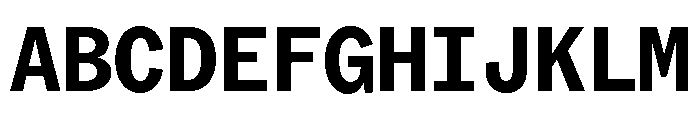 ABCROMMono Bold Font UPPERCASE