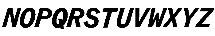 ABCROMMono BoldItalic Font UPPERCASE