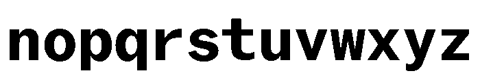 ABCROMMono Bold Font LOWERCASE