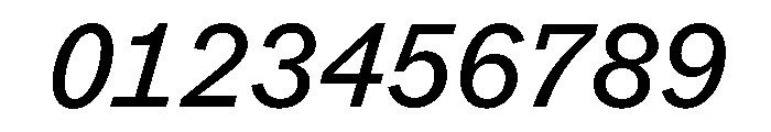 ABCROMMono BookItalic Font OTHER CHARS