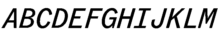 ABCROMMono BookItalic Font UPPERCASE
