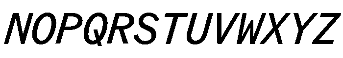 ABCROMMono BookItalic Font UPPERCASE