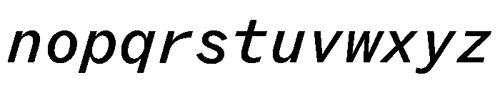 ABCROMMono BookItalic Font LOWERCASE