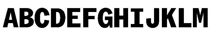 ABCROMMono Heavy Font UPPERCASE
