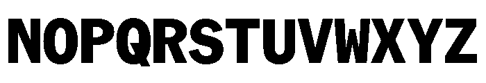 ABCROMMono Heavy Font UPPERCASE