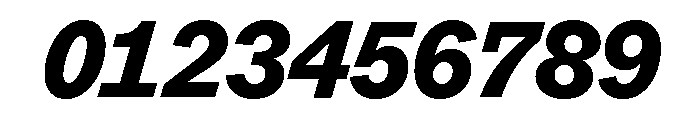ABCROMMono HeavyItalic Font OTHER CHARS