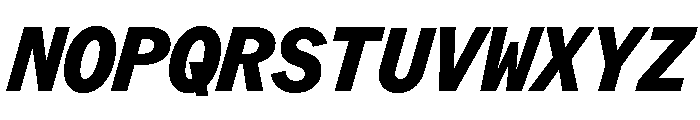 ABCROMMono HeavyItalic Font UPPERCASE