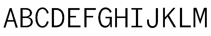 ABCROMMono Light Font UPPERCASE