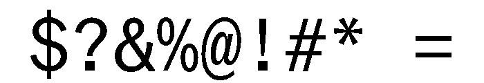 ABCROMMono Regular Font OTHER CHARS