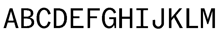 ABCROMMono Regular Font UPPERCASE
