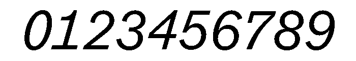 ABCROMMono RegularItalic Font OTHER CHARS