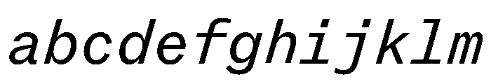 ABCROMMono RegularItalic FONT